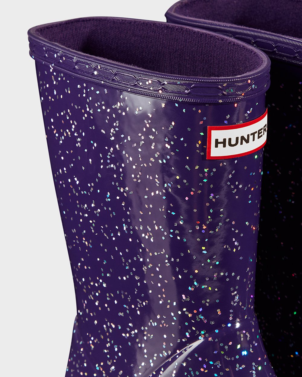 Hunter Niños Original First Giant Glitter - Botas de Lluvia Azules Moradas - 109-KRJIEF